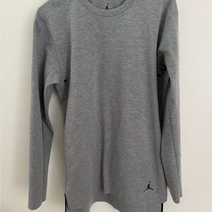 Jordan Men's Heather Gray Long Sleeve Tee